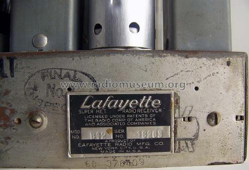 B-12 32 Volt Receiver; Lafayette Radio & TV (ID = 812206) Radio