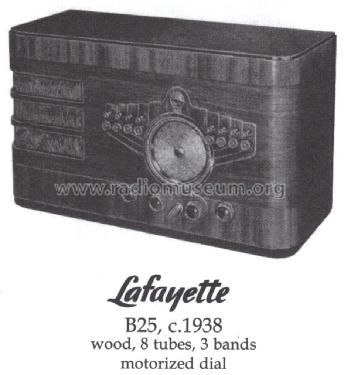 B-25 ; Lafayette Radio & TV (ID = 1436484) Radio