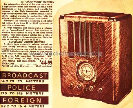 B-36 Hi-Fidelity All wave; Lafayette Radio & TV (ID = 654799) Radio