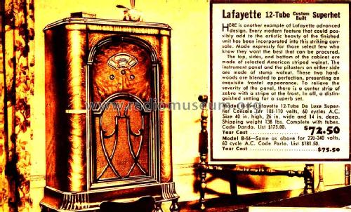 B-56 De Luxe, Custom Built; Lafayette Radio & TV (ID = 654394) Radio