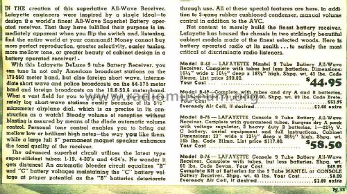 B-68 Battery Radio; Lafayette Radio & TV (ID = 655934) Radio