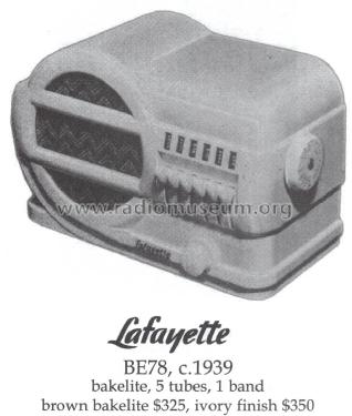 BE-78 ; Lafayette Radio & TV (ID = 1436498) Radio