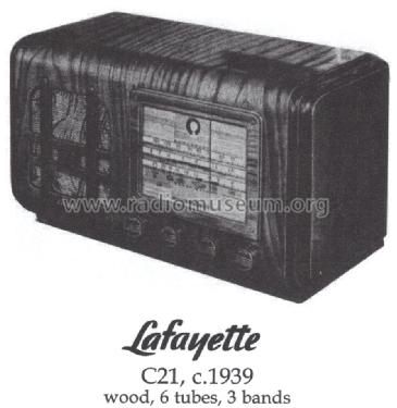 C-21 ; Lafayette Radio & TV (ID = 1436487) Radio