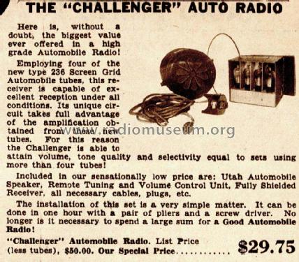 Challenger ; Lafayette Radio & TV (ID = 671379) Autoradio