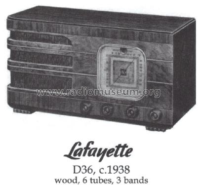 D36 ; Lafayette Radio & TV (ID = 1436532) Radio
