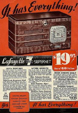 D-34 ; Lafayette Radio & TV (ID = 664125) Radio