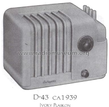 D-43, 5 Tube AC-DC ; Lafayette Radio & TV (ID = 1533898) Radio