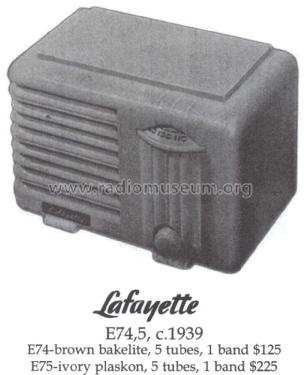 E75 ; Lafayette Radio & TV (ID = 1439314) Radio