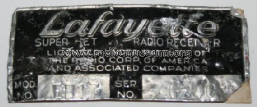 EB-17 ; Lafayette Radio & TV (ID = 1047797) Car Radio