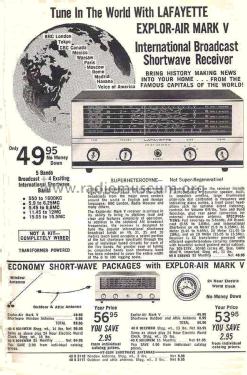Explor-Air Mark V ; Lafayette Radio & TV (ID = 1808243) Radio