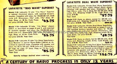 F-35 Trio Wave; Lafayette Radio & TV (ID = 654685) Radio