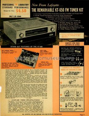 FM Tuner KT-650; Lafayette Radio & TV (ID = 2747835) Kit