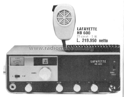 Transceiver HB-600 ; Lafayette Radio & TV (ID = 744636) Citizen