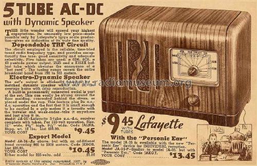JA-35-P Personic Ear; Lafayette Radio & TV (ID = 664108) Radio
