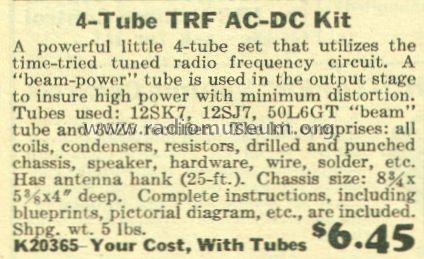 K-20365 ; Lafayette Radio & TV (ID = 876888) Kit