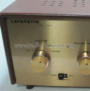 LA-235 ; Lafayette Radio & TV (ID = 2750174) Ampl/Mixer