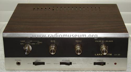 LA-25; Lafayette Radio & TV (ID = 2655990) Ampl/Mixer