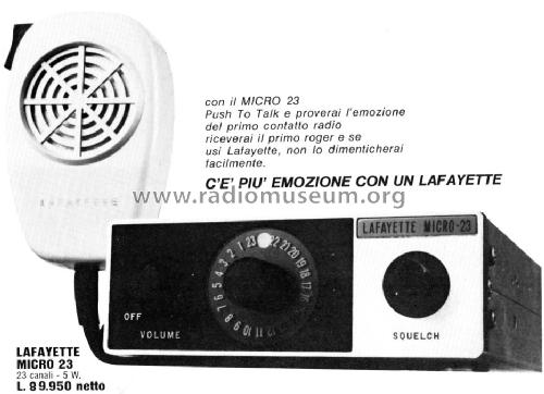 Micro 23; Lafayette Radio & TV (ID = 743669) Citizen