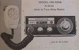 Mobile Two-Way Radio HB-525A; Lafayette Radio & TV (ID = 460341) Citizen