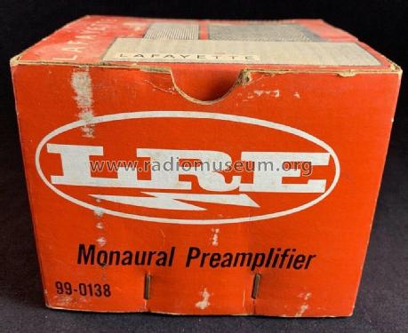 Monaural Preamplifier 99-0138; Lafayette Radio & TV (ID = 2649184) Ampl/Mixer