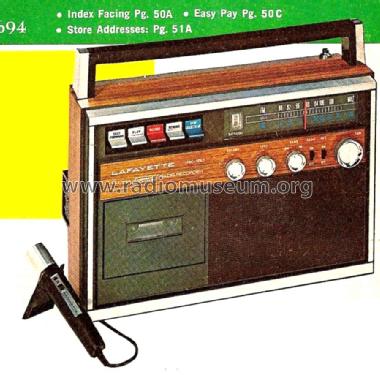 Radio Cassette Tape Recorder RK-150 ; Lafayette Radio & TV (ID = 1699161) Radio