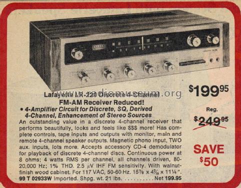 Receiver LR-220; Lafayette Radio & TV (ID = 962206) Radio