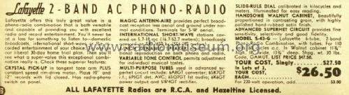 S-43-G; Lafayette Radio & TV (ID = 837149) Radio