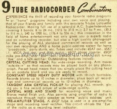 Radiocorder S-28; Lafayette Radio & TV (ID = 866570) Radio