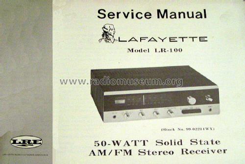 Solid State Receiver LR-100; Lafayette Radio & TV (ID = 1598237) Radio