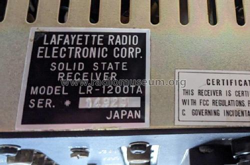 Solid State Receiver LR-1200TA; Lafayette Radio & TV (ID = 2968489) Radio