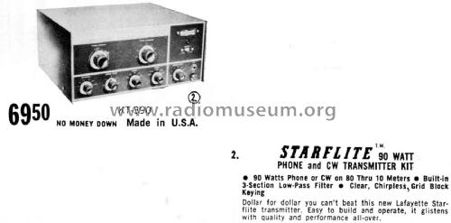Starflite KT-390; Lafayette Radio & TV (ID = 2086283) Amateur-T