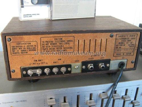 Stereo AM-FM Tuner ST-22; Lafayette Radio & TV (ID = 1453685) Radio
