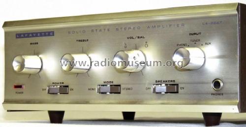 Stereo-Vollverstärker LA-224T; Lafayette Radio & TV (ID = 1110472) Ampl/Mixer