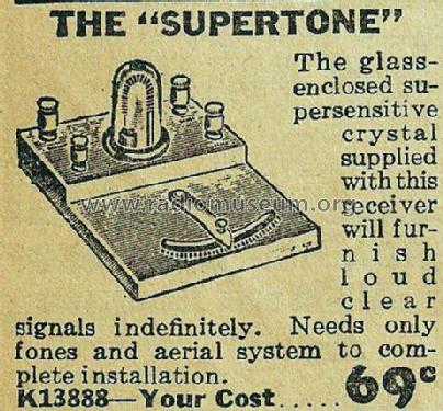 Supertone ; Lafayette Radio & TV (ID = 720402) Crystal