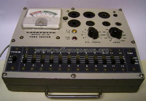 Tube Tester TE-50; Lafayette Radio & TV (ID = 167231) Equipment