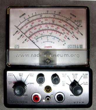 Vacuum Tube Voltmeter 38R0101; Lafayette Radio & TV (ID = 2506934) Equipment
