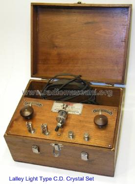 Crystal Receiver Type C.D.; Lalley Radio Corp.; (ID = 1466291) Crystal