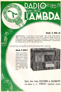 E525M; Lambda - Olivieri e (ID = 1934524) Radio