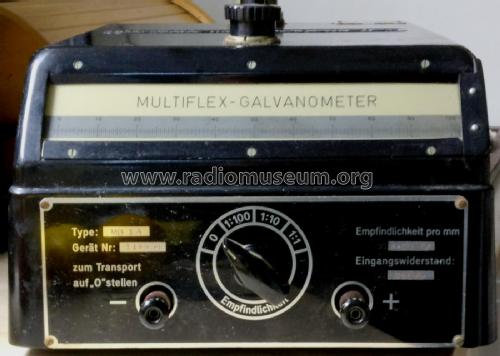 Multiflex-Galvanometer MG 1A; Lange, Dr. Bruno (ID = 2217839) Equipment