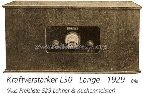 KV L30 ; Lange GmbH, Johannes (ID = 1901) Ampl/Mixer