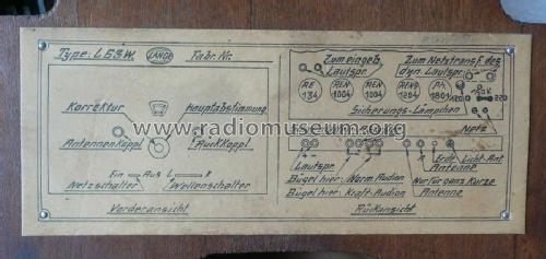 L63 W T ohne Lautspr., Wechselstrom; Lange GmbH, Johannes (ID = 845433) Radio