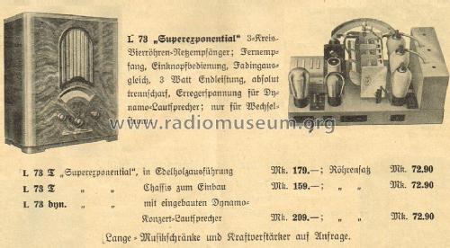 L73; Lange GmbH, Johannes (ID = 1826302) Radio