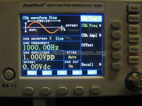 PeakTech DDS Multifunktionsgenerator 4035; PeakTech GmbH, Heinz (ID = 1108682) Equipment