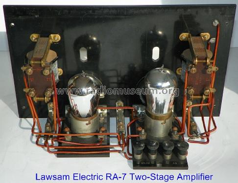 Two-Stage Audio Amplifier Type RA-7; Lawsam Electric (ID = 1487986) Ampl/Mixer