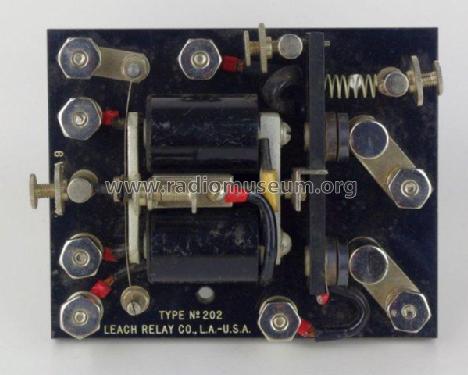 Relay - Type No. 202 ; Leach Relay Co.; San (ID = 2606215) Morse+TTY