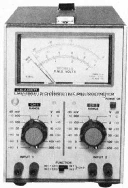 2 Channel AC Millivoltmeter LMV-186A; Leader Electronics (ID = 390941) Equipment