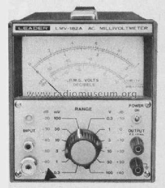 AC-Millivoltmeter LMV-182A; Leader Electronics (ID = 424168) Equipment