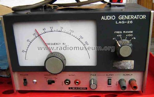 Audio Generator LAG-26; Leader Electronics (ID = 509020) Equipment