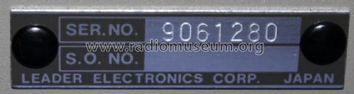 Audio Generator LAG-27; Leader Electronics (ID = 1034801) Equipment