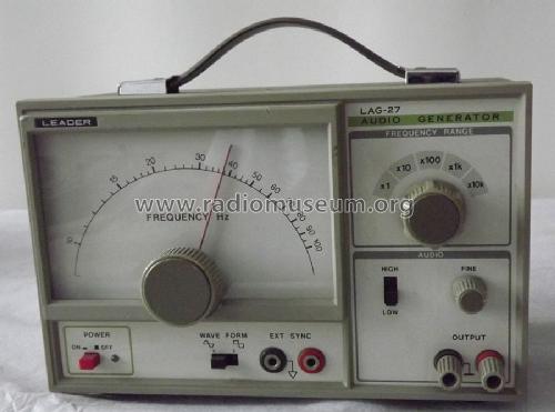 Audio Generator LAG-27; Leader Electronics (ID = 1432734) Ausrüstung
